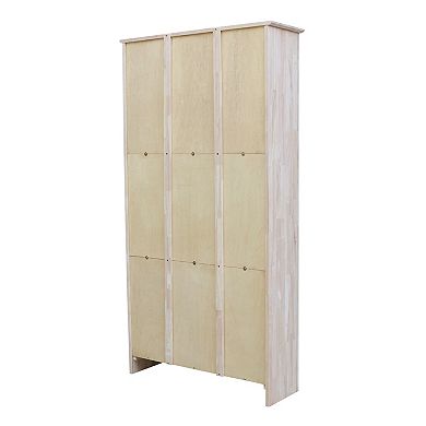International Concepts Shaker Unfinished 6-Shelf Bookcase