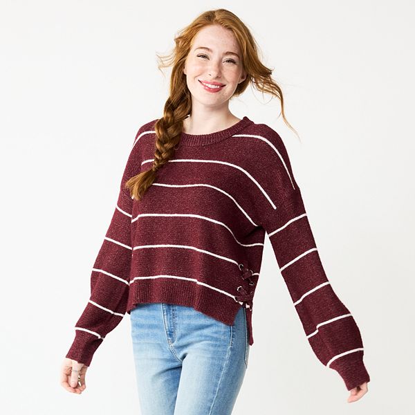 Burgundy sweaters outlet for juniors