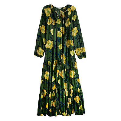 Women s Sonoma Goods For Life Tiered Long Sleeve Maxi Dress