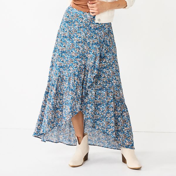 Floral maxi 2025 skirt kohls