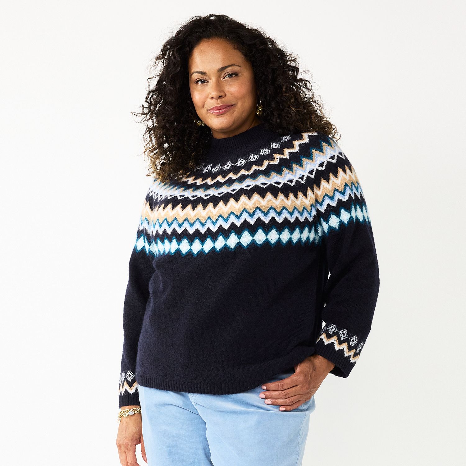 Dex Plus Dex plus Rainbow Cardigan Sweater