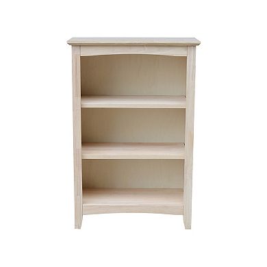International Concepts Shaker 3-Shelf Bookcase