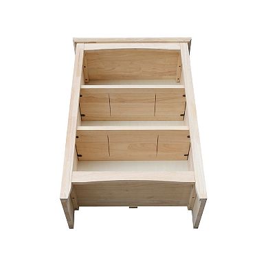 International Concepts Shaker 3-Shelf Bookcase