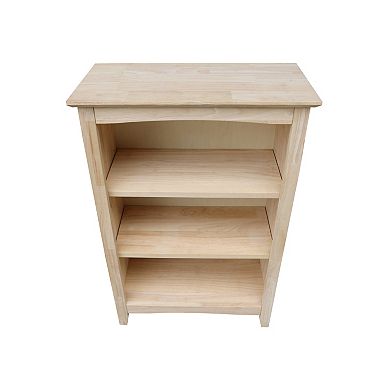 International Concepts Shaker 3-Shelf Bookcase