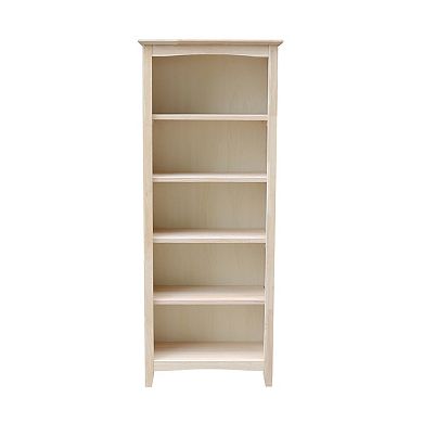 International Concepts Shaker 5-Shelf Bookcase