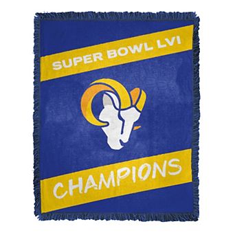 Los Angeles Rams Super Bowl LVI Champions Woven Jacquard Tapestry