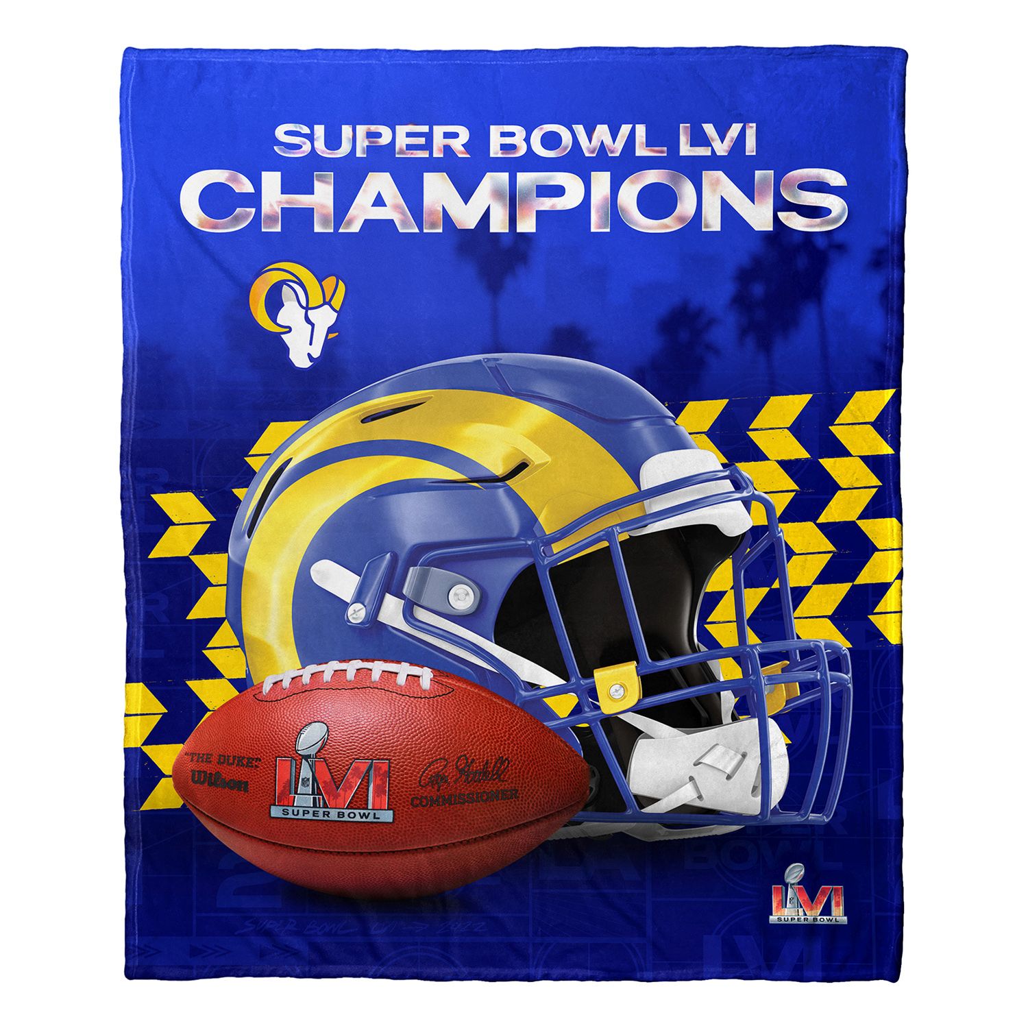 Evergreen NFL Los Angeles Rams Helmet Super Bowl LVI Ornament