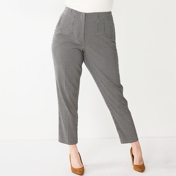 Plus Size Nine West High-Waisted Tapered Pants