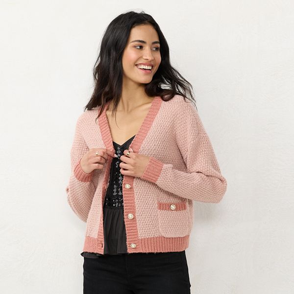 Women's LC Lauren Conrad Texture Stitch Cardigan Sweater