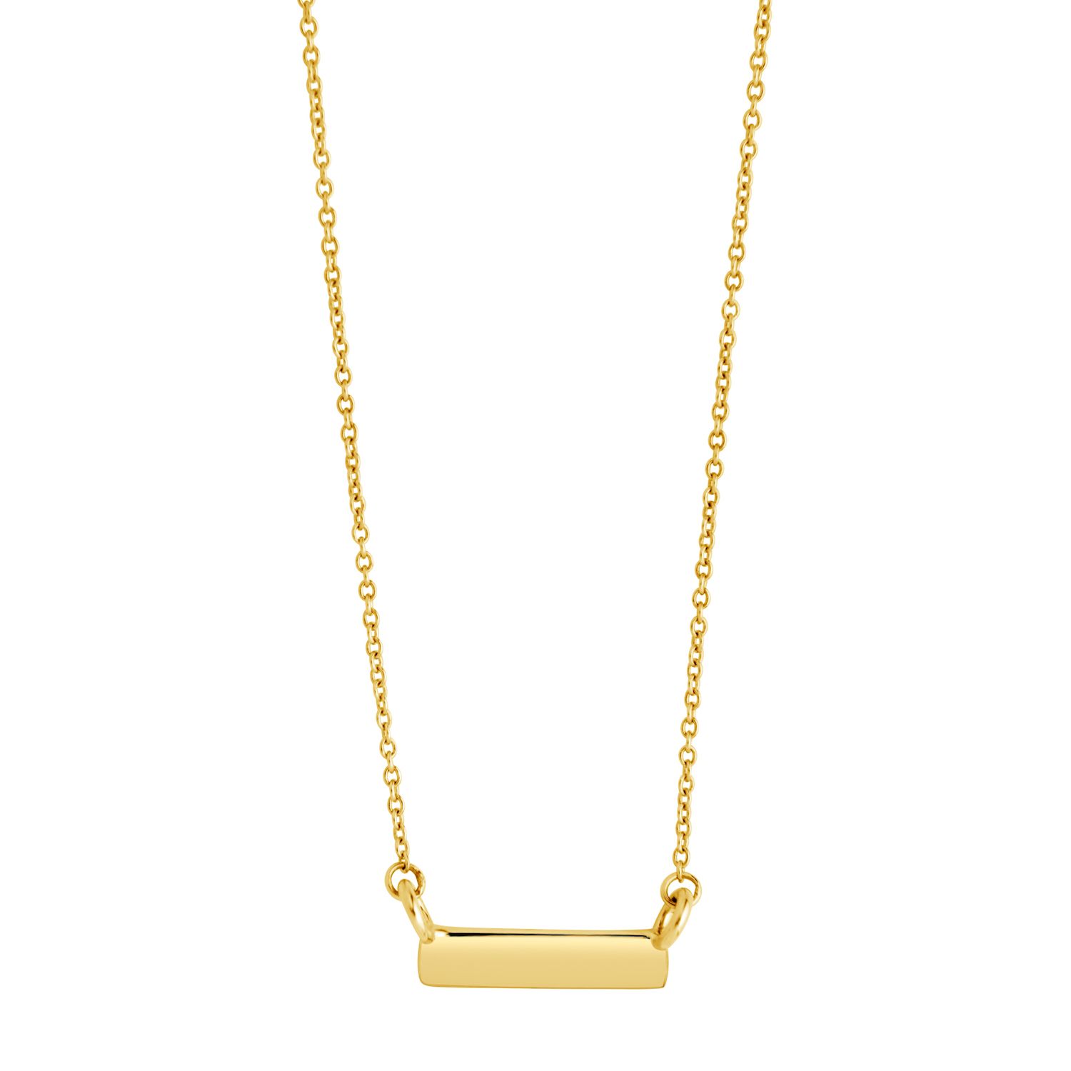 Small Gold Bar Necklace Kohls