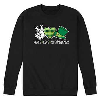 Men's Peace Love Shenanigans Sweatshirt