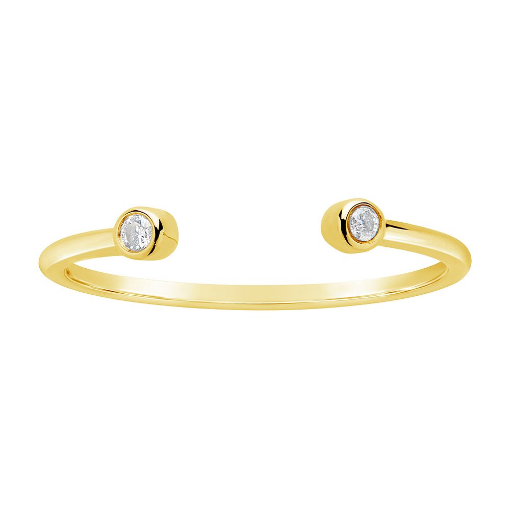MC Collective 14k Gold Diamond Accent Open Band Ring