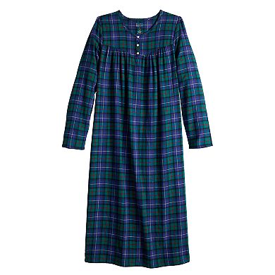 Women's Croft & Barrow® Flannel Long Nightgown