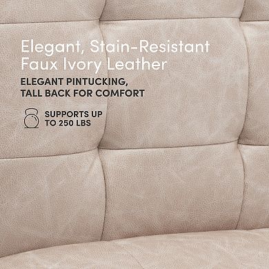 Armless Tufted Accent Chair