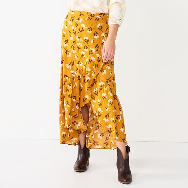 Floral maxi shop skirt kohls