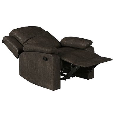 Relax-a-Lounger Dayton Plush Recliner Arm Chair