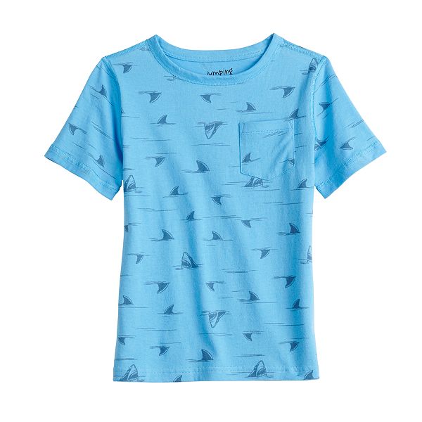 Toddler Boy Jumping Beans® Adaptive Sensory Allover Print Pocket Tee