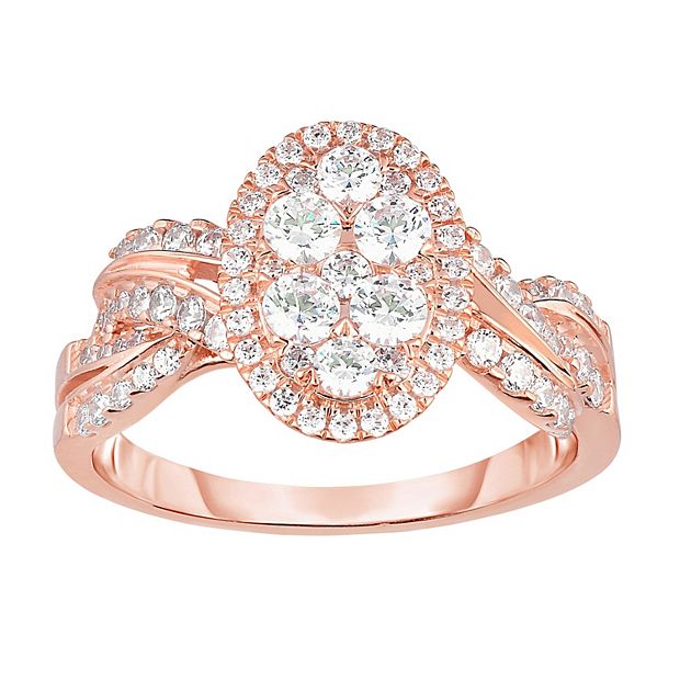 Kohl's rose gold engagement rings sale