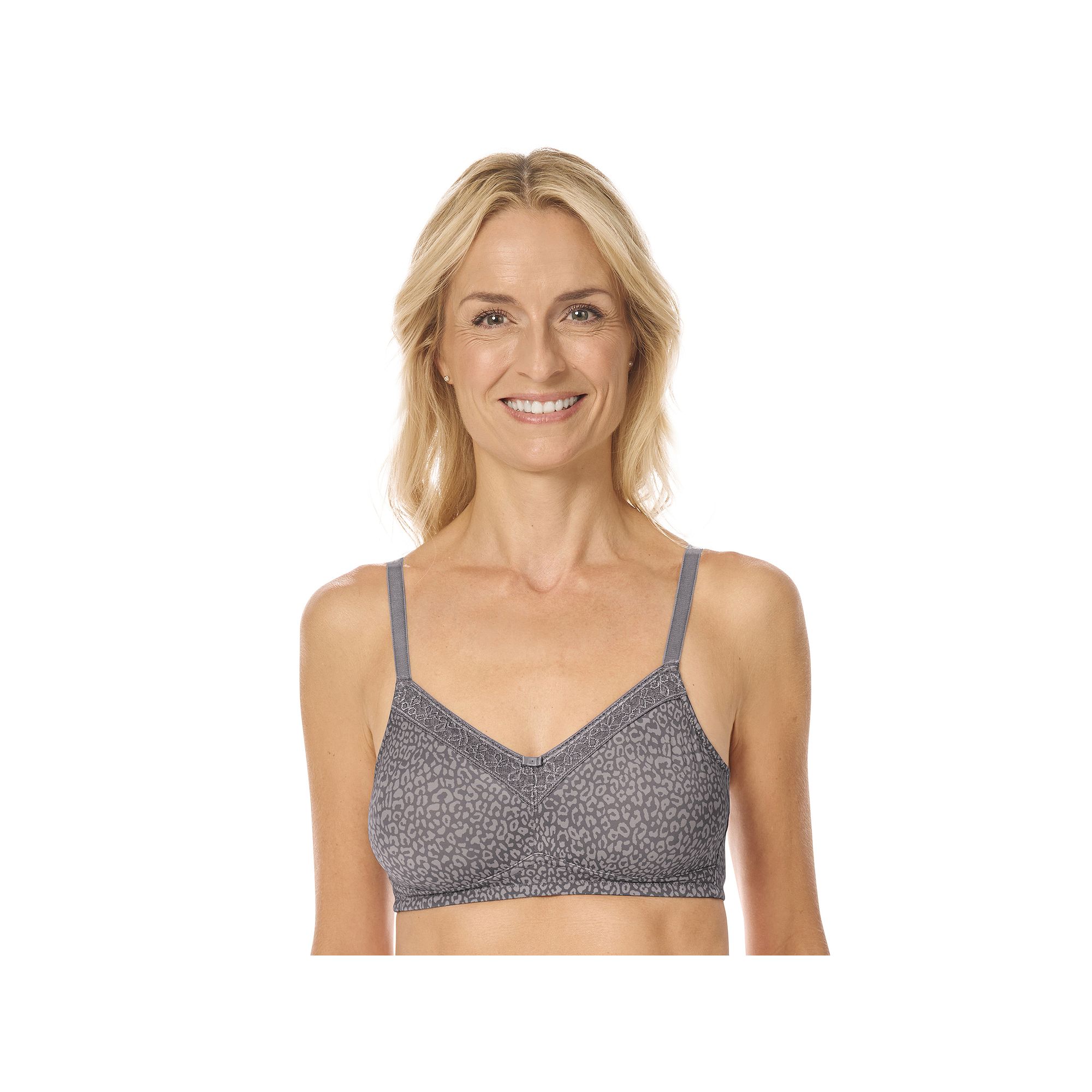 Amoena Bliss Wireless Mastectomy Bra, Womens, Size: 32 A, Dark Grey Light 