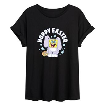 Juniors' SpongeBob SquarePants Rabbit Oversized Tee