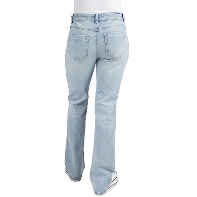 Juniors' Indigo Rein High-Rise Bootcut Jeans