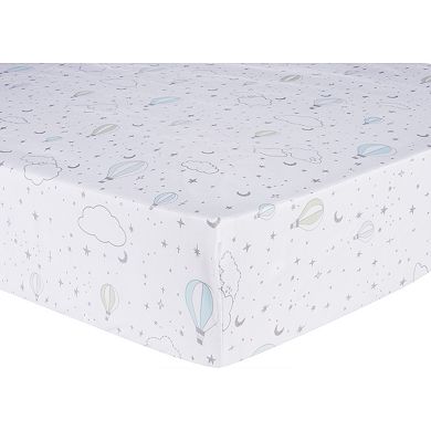 Sammy & Lou Starry Dreams 2-Pack Microfiber Fitted Crib Sheet Set