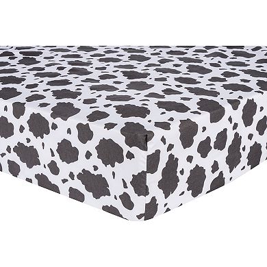Sammy & Lou Cottage Cow 2-Pack Microfiber Fitted Crib Sheet Set