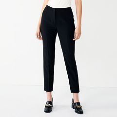 Womens Black Regular Pants - Bottoms, Clothing