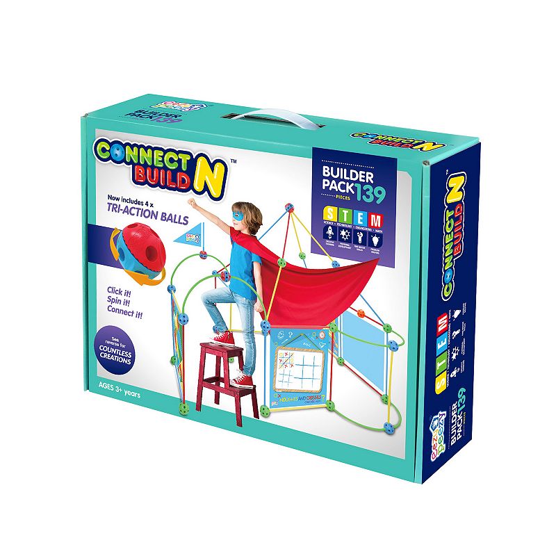 National Sporting Goods Connect N Build 139-Piece Construction Tactile Toy 