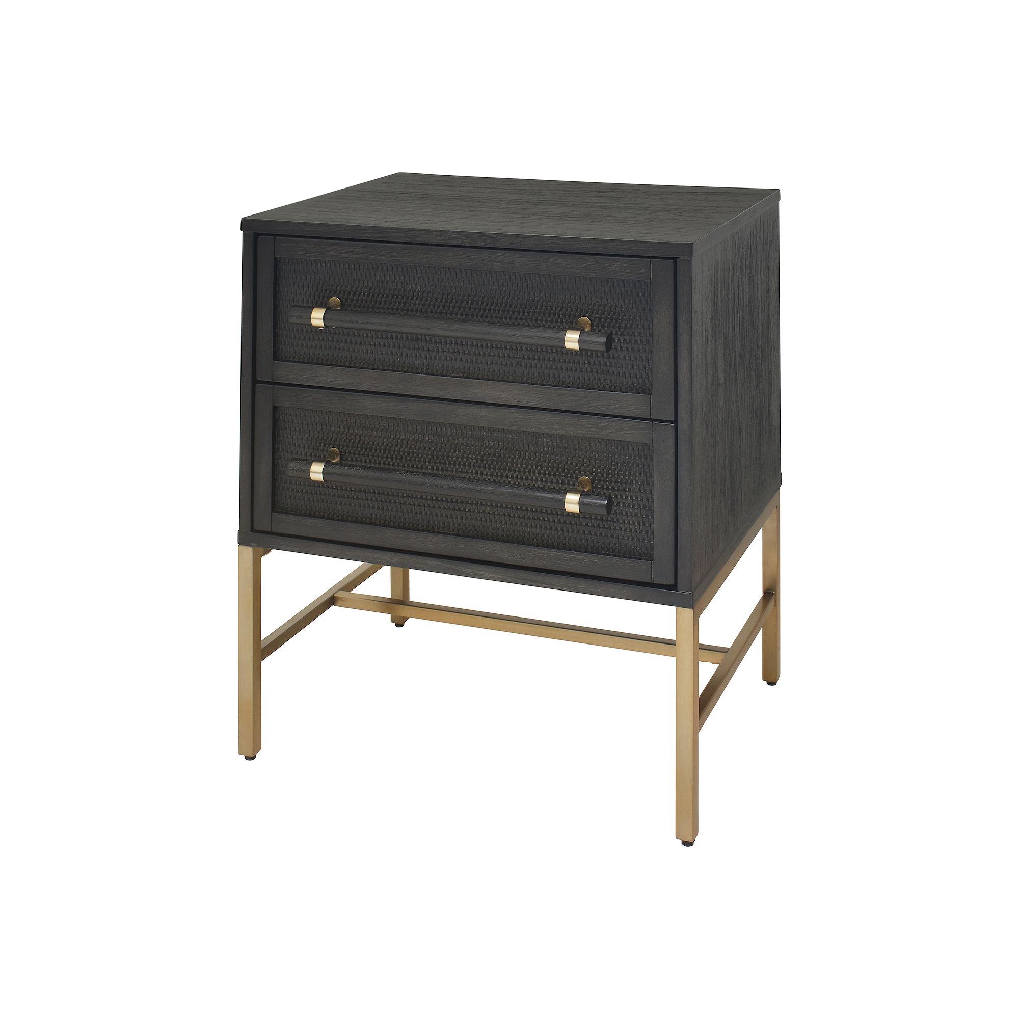 Hopper Studio Sophia Antique Black 2-Drawer Nightstand