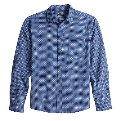 POLO RALPH LAUREN RL UNTUCKED FIT Seersucker short sleeve button down striped shirt Men's M size cotton Blue type light blue Vintage Second Hand main image 0