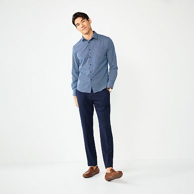 Men's Apt. 9® Slim Untucked-Fit Performance Button-Down Shirt
