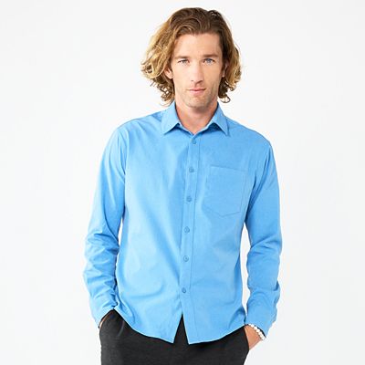 Men s Apt. 9 Slim Untucked Fit Performance Long Sleeve Button Down Shirt