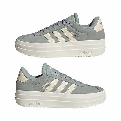 adidas gazelle silver green womens adidas VL Court Bold Women's Shoes, Size: 6, Black White