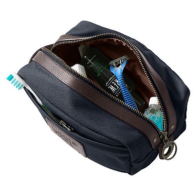 Lands' End Waxed Canvas Travel Dopp Kit Toiletry Bag