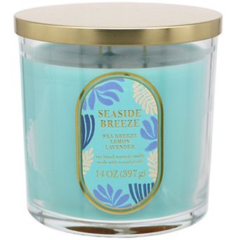 Sonoma Goods For Life® Seaside Breeze 14-oz. Watercolor Candle Jar