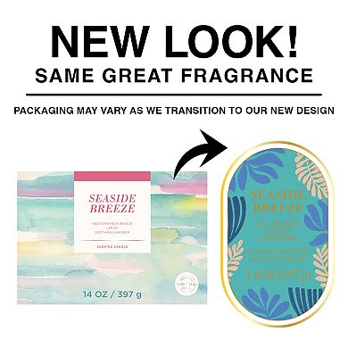 Sonoma Goods For Life® Seaside Breeze 14-oz. Watercolor Candle Jar