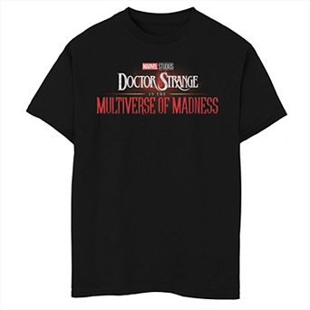 Boys 8-20 Doctor Strange Movie 2 in The Multiverse Of Madness Rendered Logo Tee