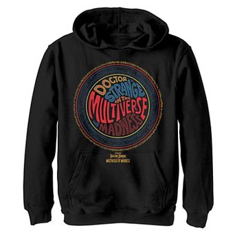 Boys 8-20 Doctor Strange Movie 2 in The Multiverse Of Madness Groovy Font Hoodie