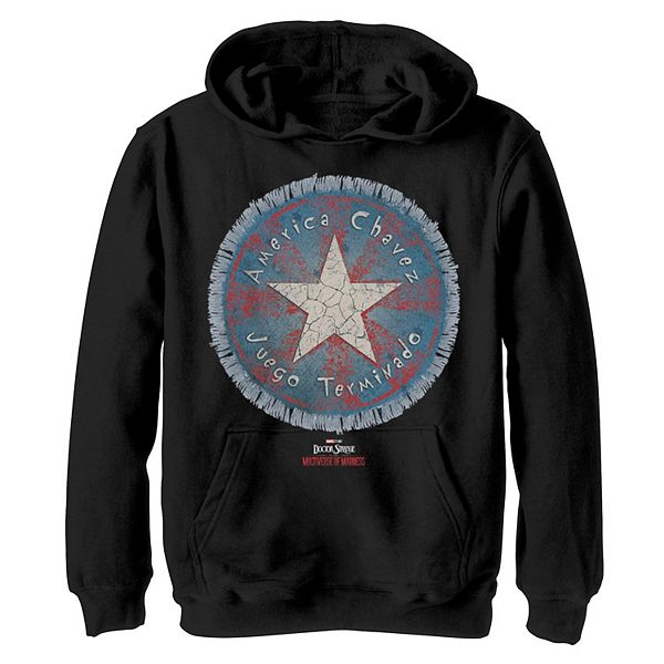 Boys 8-20 Doctor Strange Movie 2 Game Over America Chavez Shield Hoodie