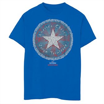 Boys 8-20 Doctor Strange Movie 2 Game Over America Chavez Shield Tee