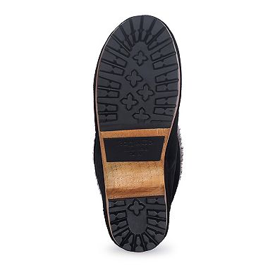 Rag & Co Juglans Women's Faux Fur Collared Suede Ankle Boots