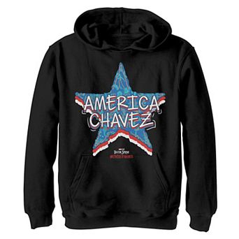 Boys 8-20 Doctor Strange Movie 2 America Chavez Americana Star Hoodie