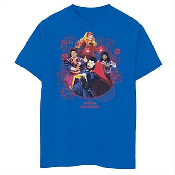 Boys 8-20 Doctor Strange Movie 2 Badge Of Heroes Group shot Tee