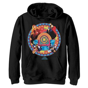 Boys 8-20 Doctor Strange Movie 2 Strange Circle Badge Group Shot Hoodie