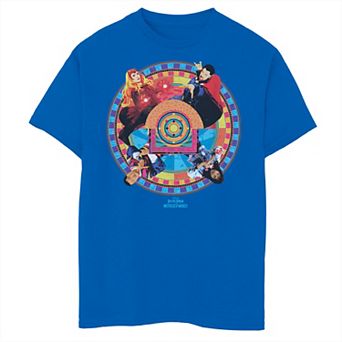 Boys 8-20 Doctor Strange Movie 2 Strange Circle Badge Group shot Tee