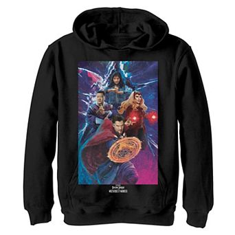 Boys 8-20 Doctor Strange Movie 2 Hero Group Shot Hoodie