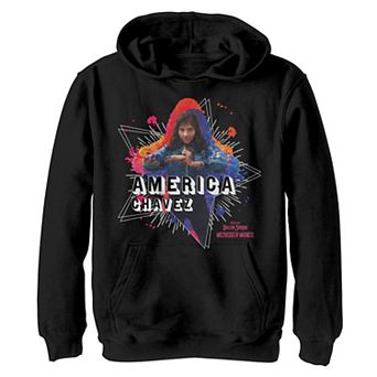 Boys 8-20 Doctor Strange Movie 2 America Chavez Portrait Paint Star Hoodie