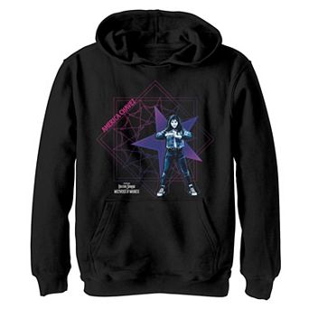 Boys 8-20 Doctor Strange Movie 2 America Chavez Red Blue Portal Seal Hoodie