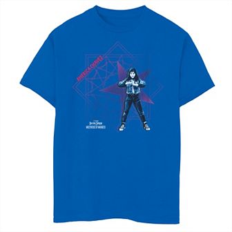 Boys 8-20 Doctor Strange Movie 2 America Chavez Red Blue Portal Seal Tee